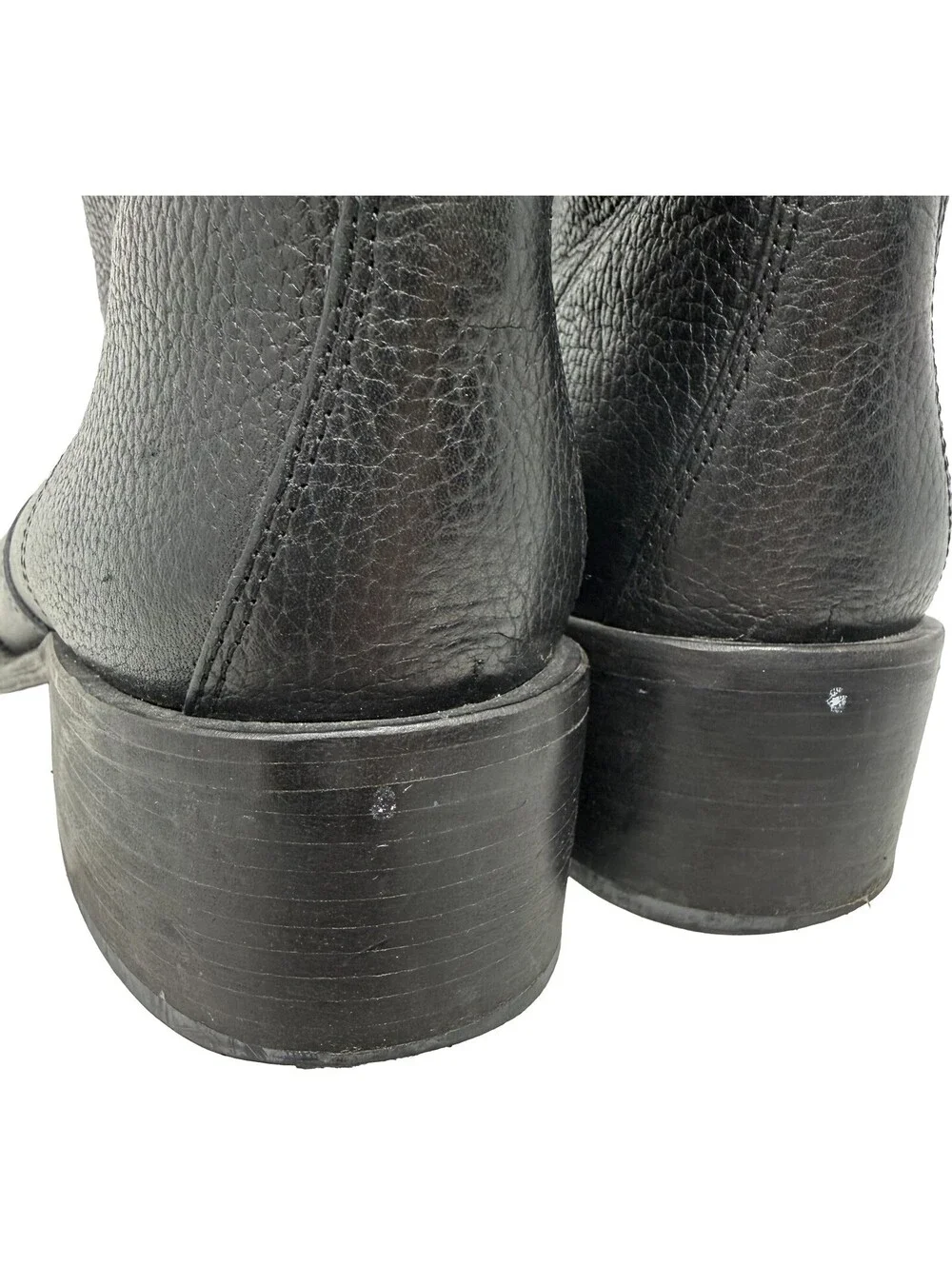 Tory Burch Womens Size 10.5M Black Leather Chelsea Ankle Boots Round Toe Pull-On